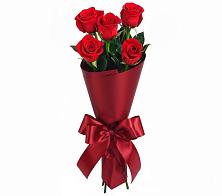 Букет 5 Красных роз Эдлесс Лав в Русско-Высоцкое