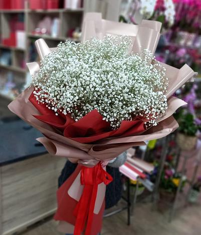 Букет цветов из: Гипсофила в Русско-Высоцкое