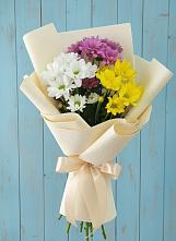 Букет цветов из:  Хризантемы #REPLACE_PRED# Русско-Высоцкое