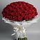 Букет 101 Красная роза Блэк Мэджик в Русско-Высоцкое