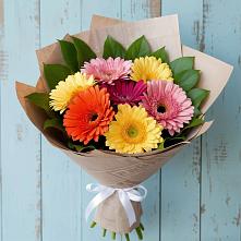 Букет цветов из:  Герберы в Русско-Высоцкое