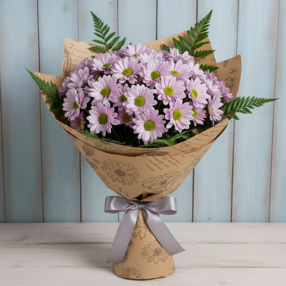 Букет цветов из: Хризантемы в Русско-Высоцкое