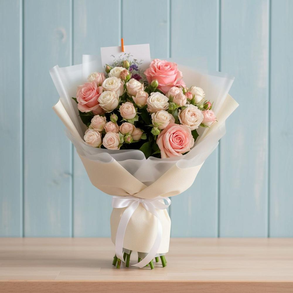 Букет цветов из: Розы в Русско-Высоцкое