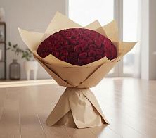 Букет 101 Красная роза в Русско-Высоцкое