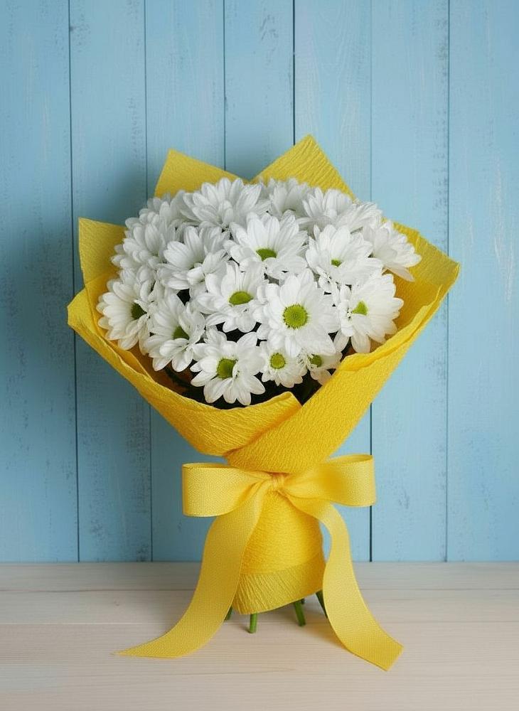 Букет цветов из: Хризантемы в Русско-Высоцкое