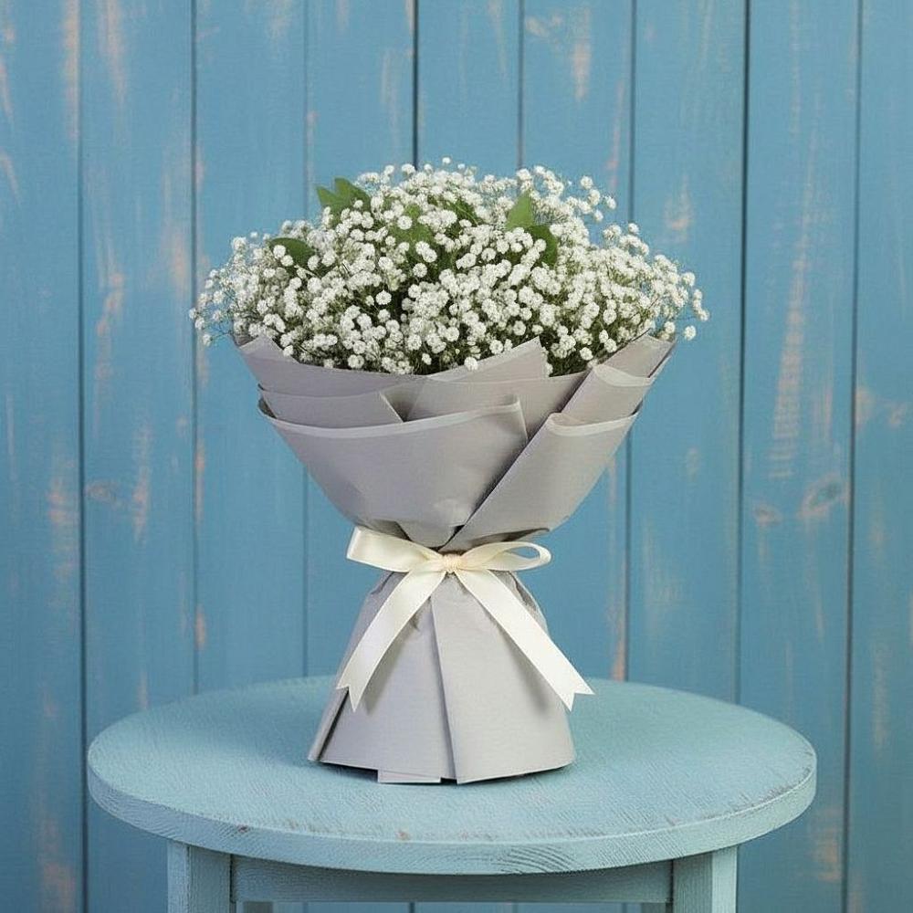 Букет цветов из: Гипсофила в Русско-Высоцкое