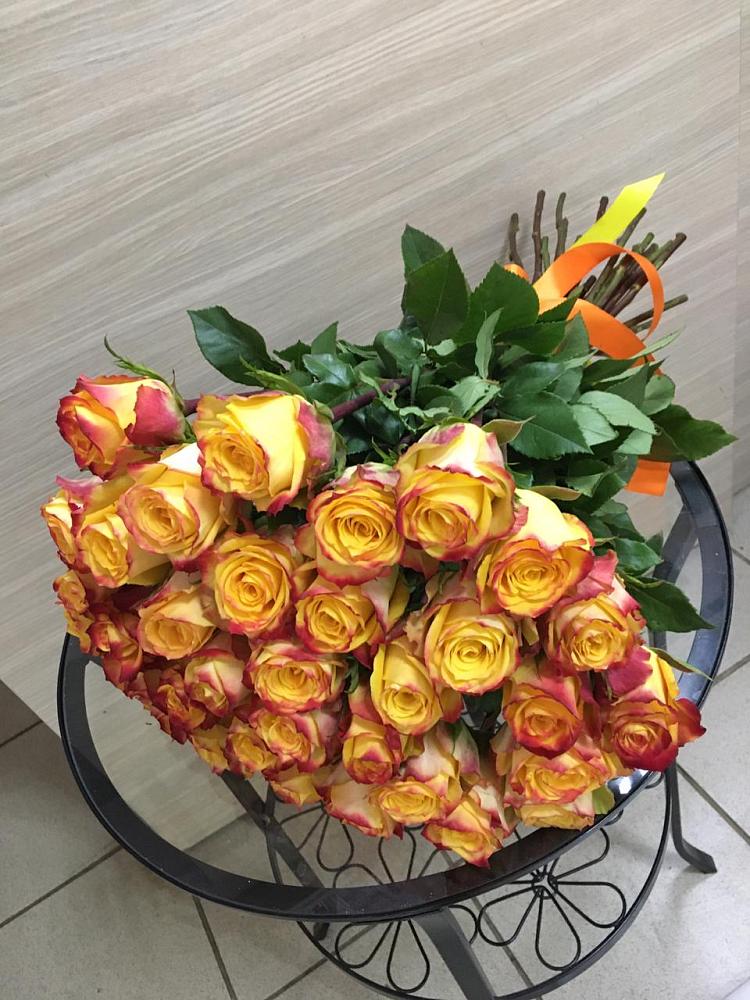 Букет Желтые розы в Русско-Высоцкое