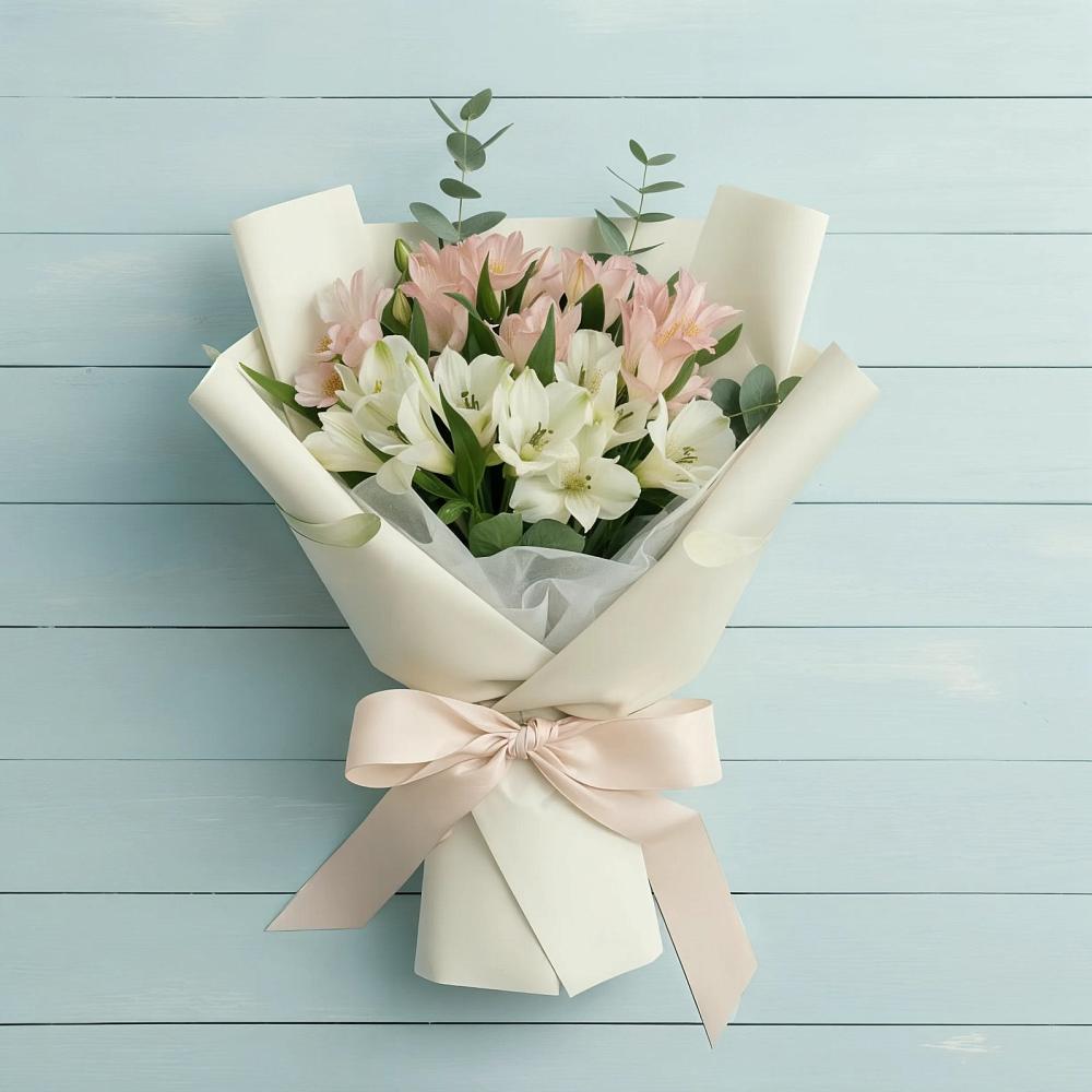 Букет цветов из: Альстромерии в Русско-Высоцкое