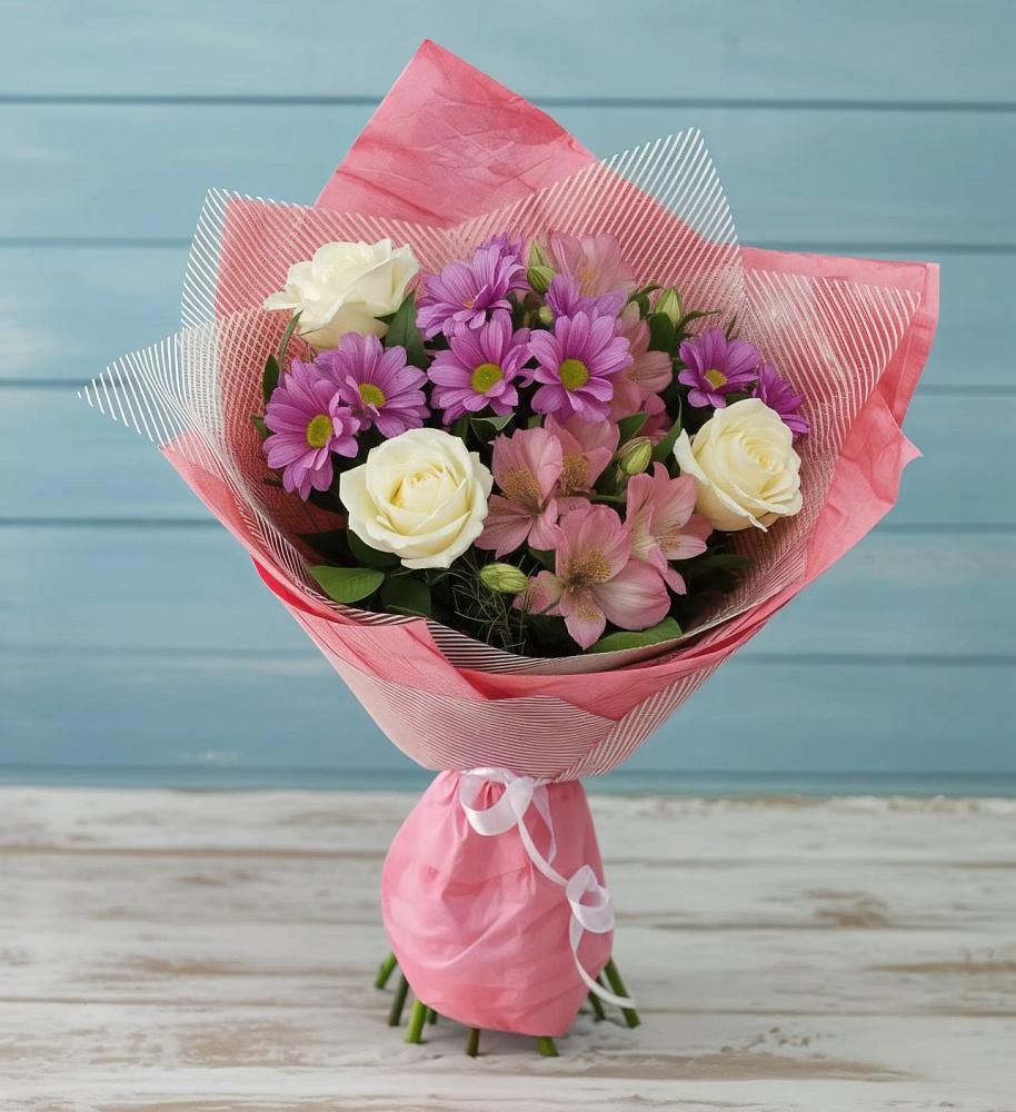 Букет цветов из: Герберы в Русско-Высоцкое