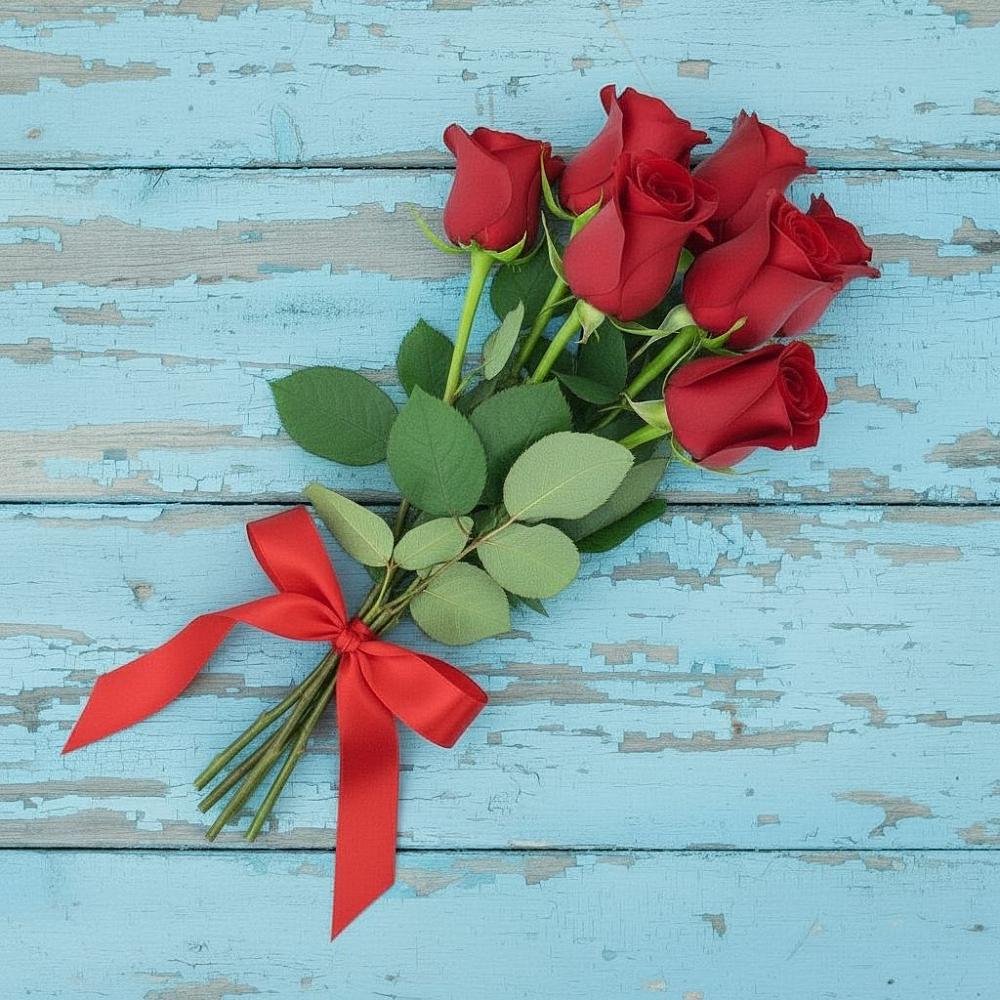 Букет Красные розы в Русско-Высоцкое