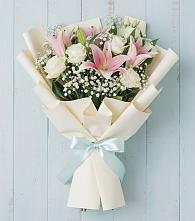 Букет цветов из:  Лилии в Русско-Высоцкое